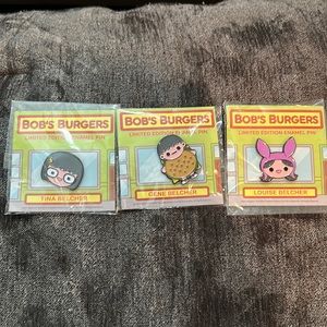 Bobs Burgers limited edition enamel pins